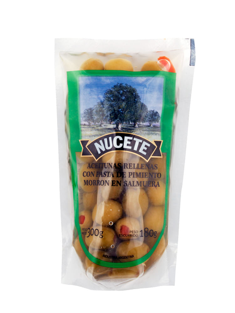 Aceituna Verde Rellena Nucete 330 Grs