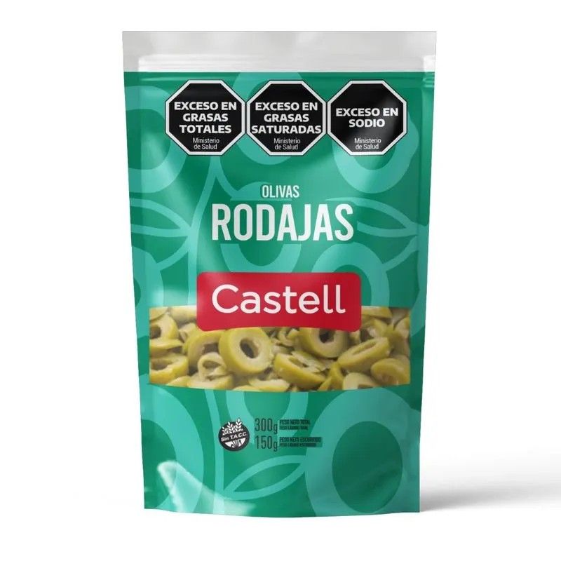 Aceituna Verde en Rodajas DP Castell 150 Grs