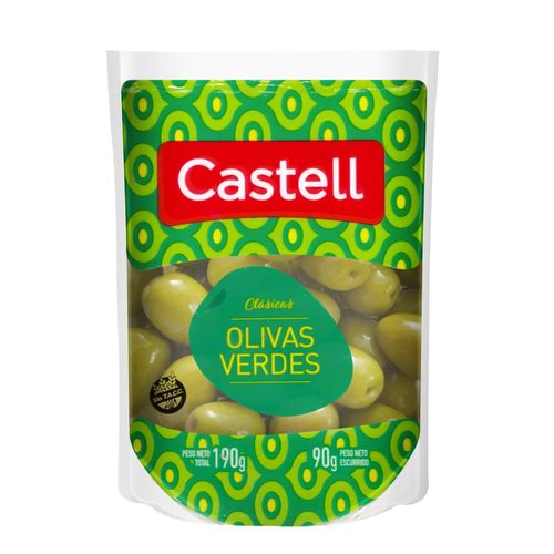 Aceitunas Verdes Rellenas Pet Castell 900 Grs