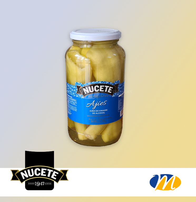 Ajies en Vinagre Frasco Nucete 800 Grs