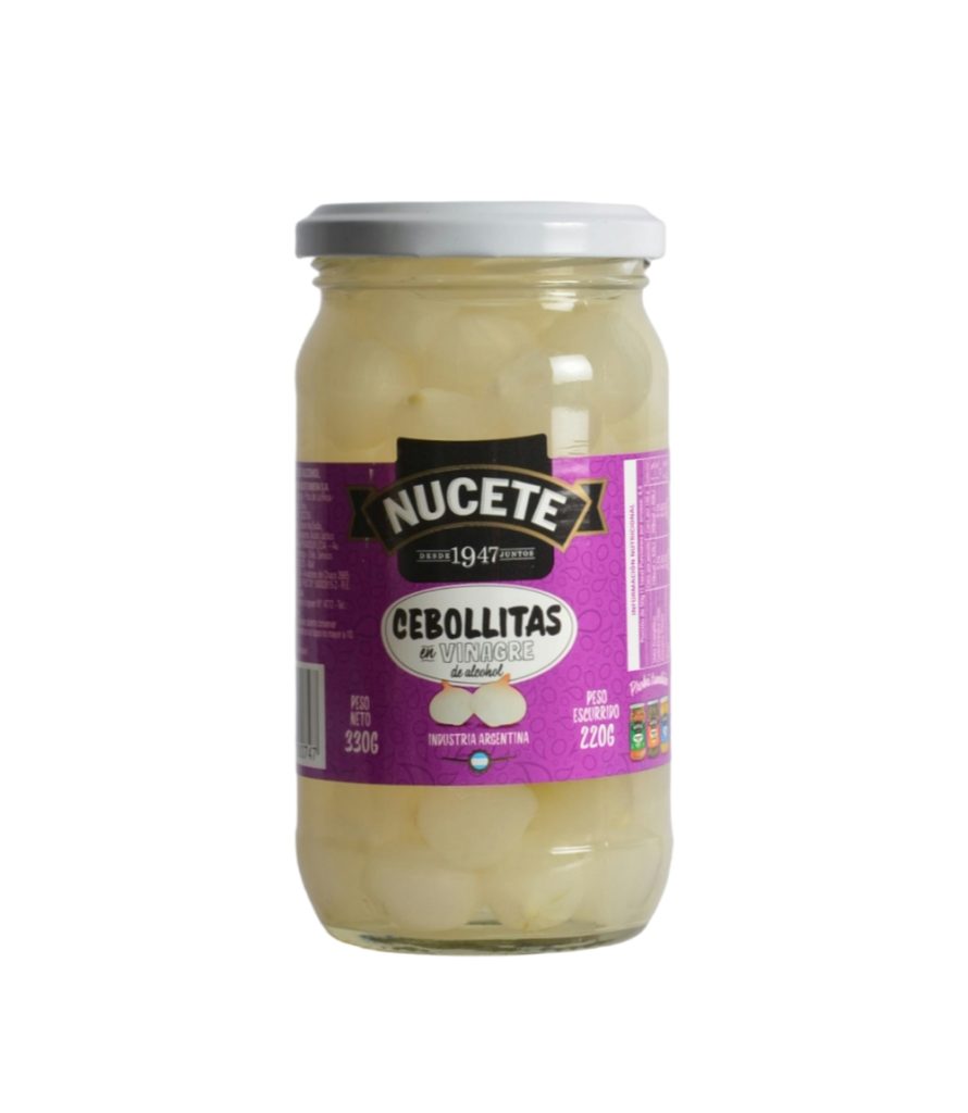 Cebollitas en Vinagre Frasco Nucete 220 Grs