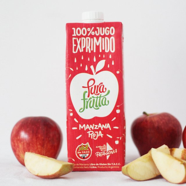 Jugo Manzana Roja Pura Frutta 1 Lts