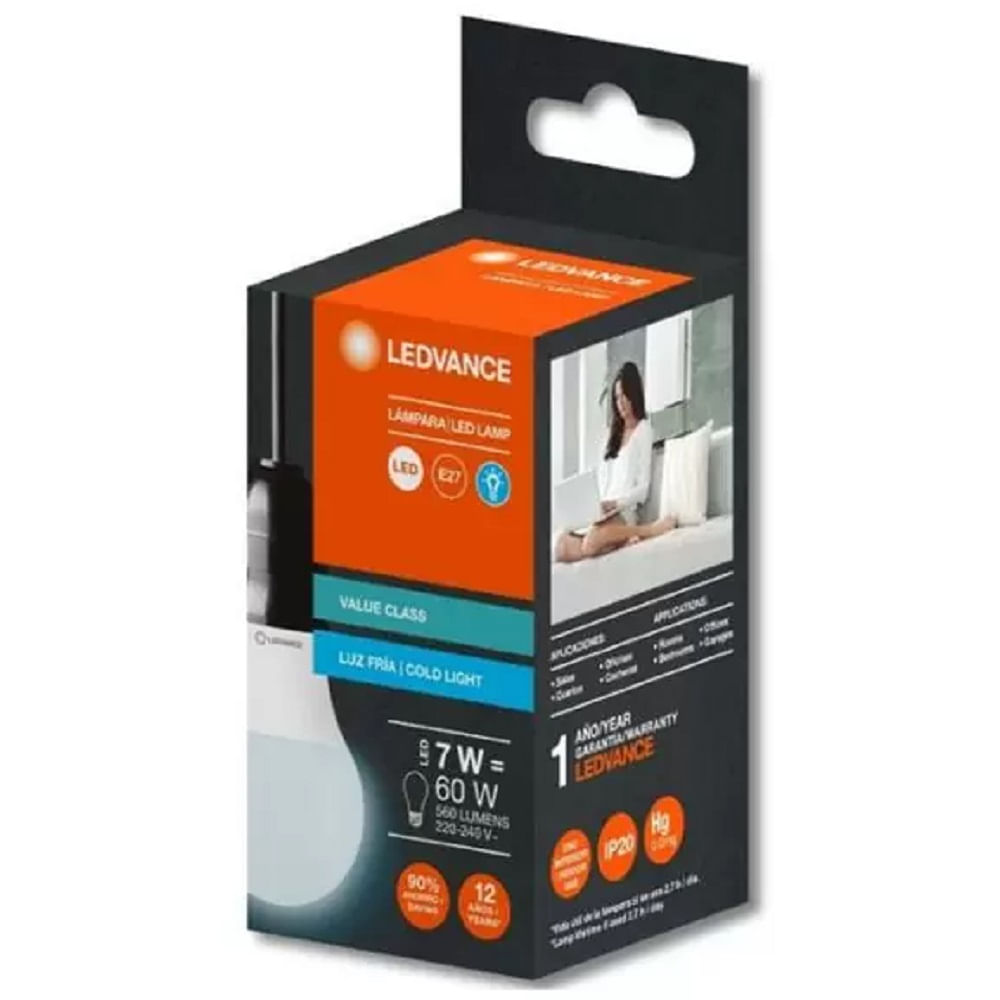 Lamp.Autonoma Value Class 7.5W 705lm 10 Ledvance 1 Un