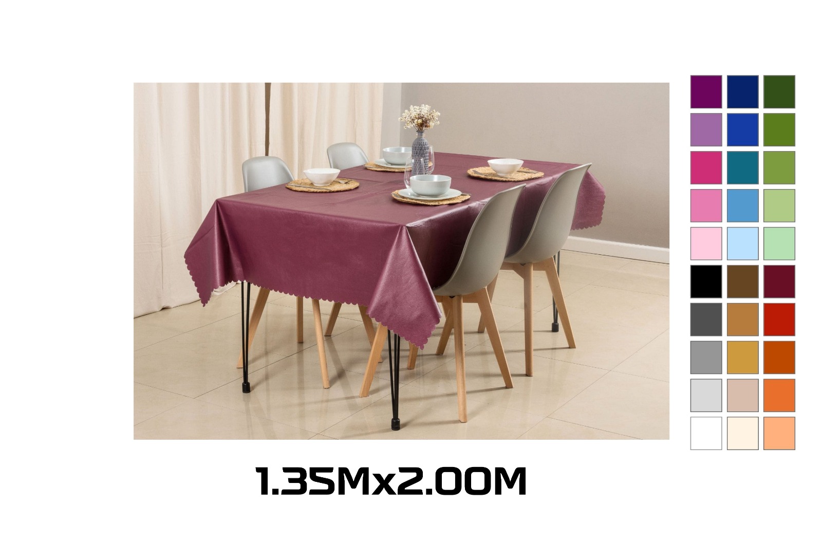MANTEL CUERINA LISO 2M