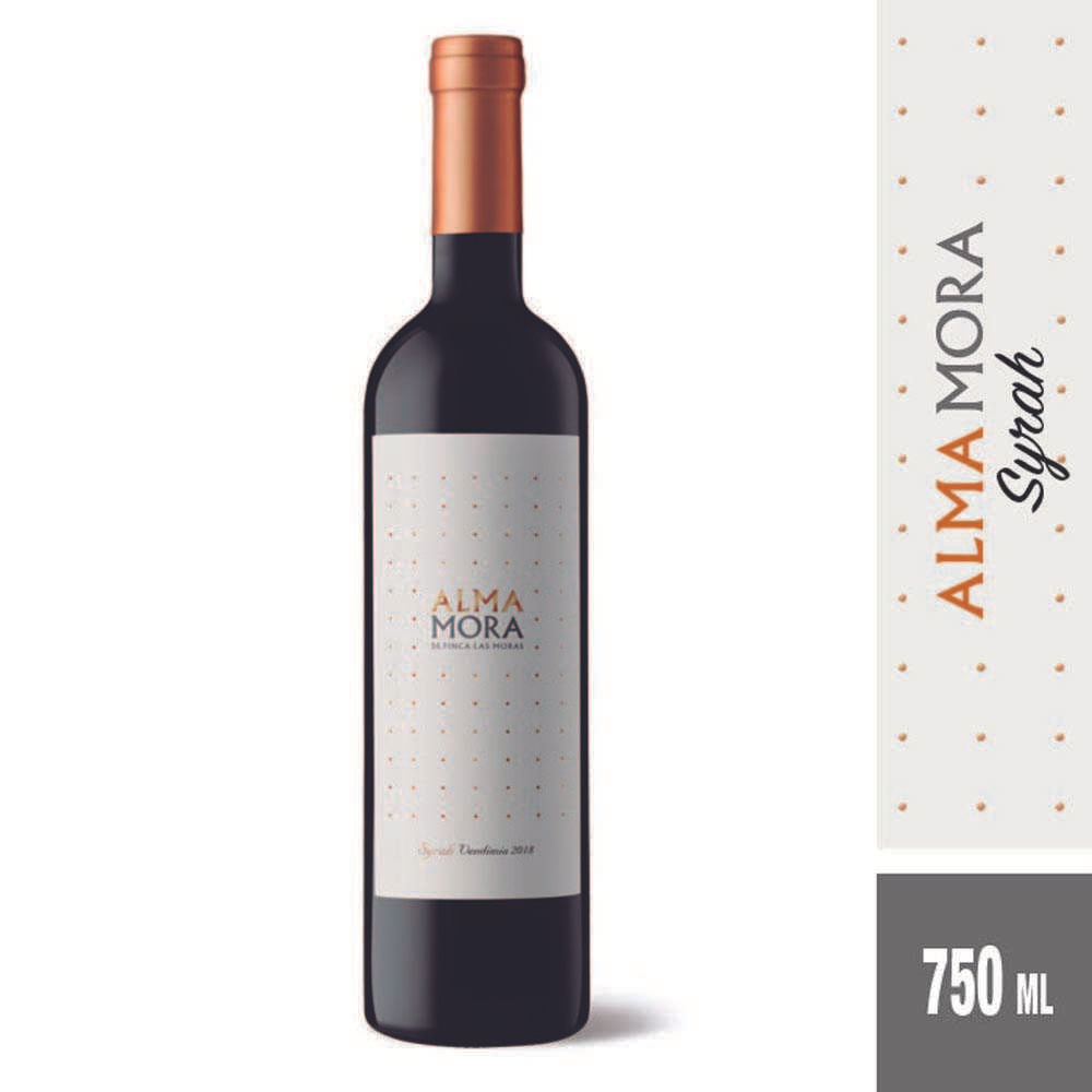 Vino Syrah Alma Mora 750 ml